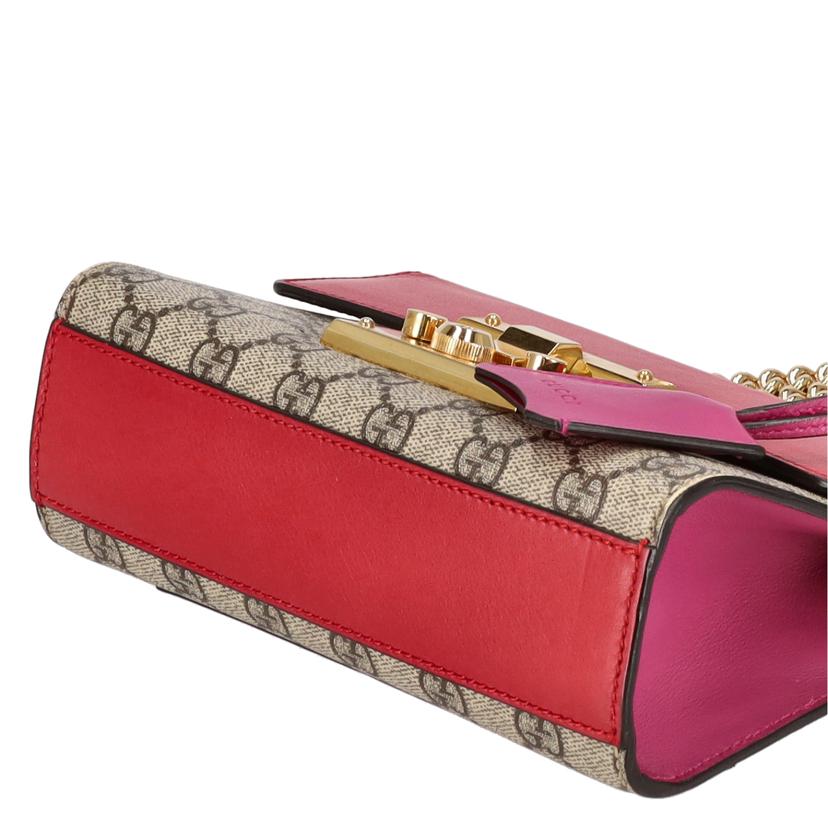 GUCCI グッチ/GGスプリームパドロックGGスモールショルダーバッグ/409487//486***/ABランク/94