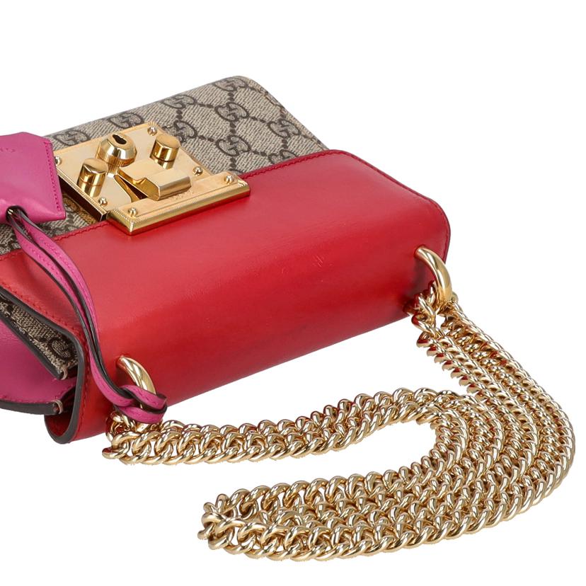 GUCCI グッチ/GGスプリームパドロックGGスモールショルダーバッグ/409487//486***/ABランク/94