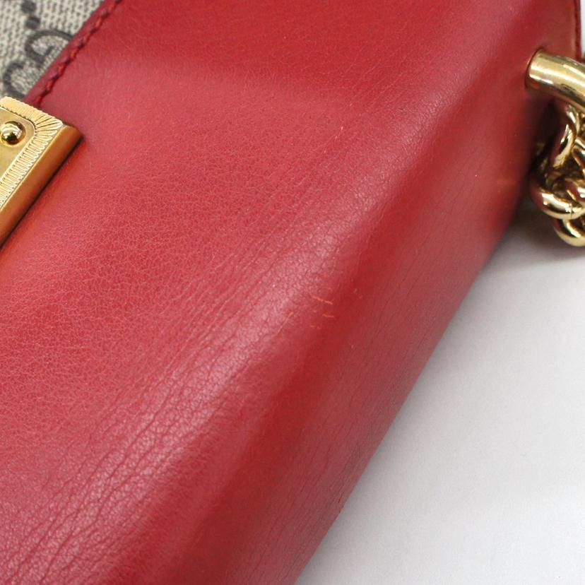GUCCI グッチ/GGスプリームパドロックGGスモールショルダーバッグ/409487//486***/ABランク/94