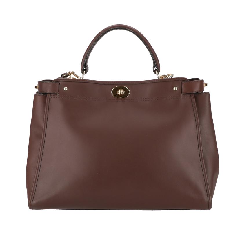 COACH コーチ/2Wayショルダーバッグ/レザー/ブラウン/33549//G14**/Aランク/06