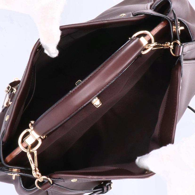 COACH コーチ/2Wayショルダーバッグ/レザー/ブラウン/33549//G14**/Aランク/06