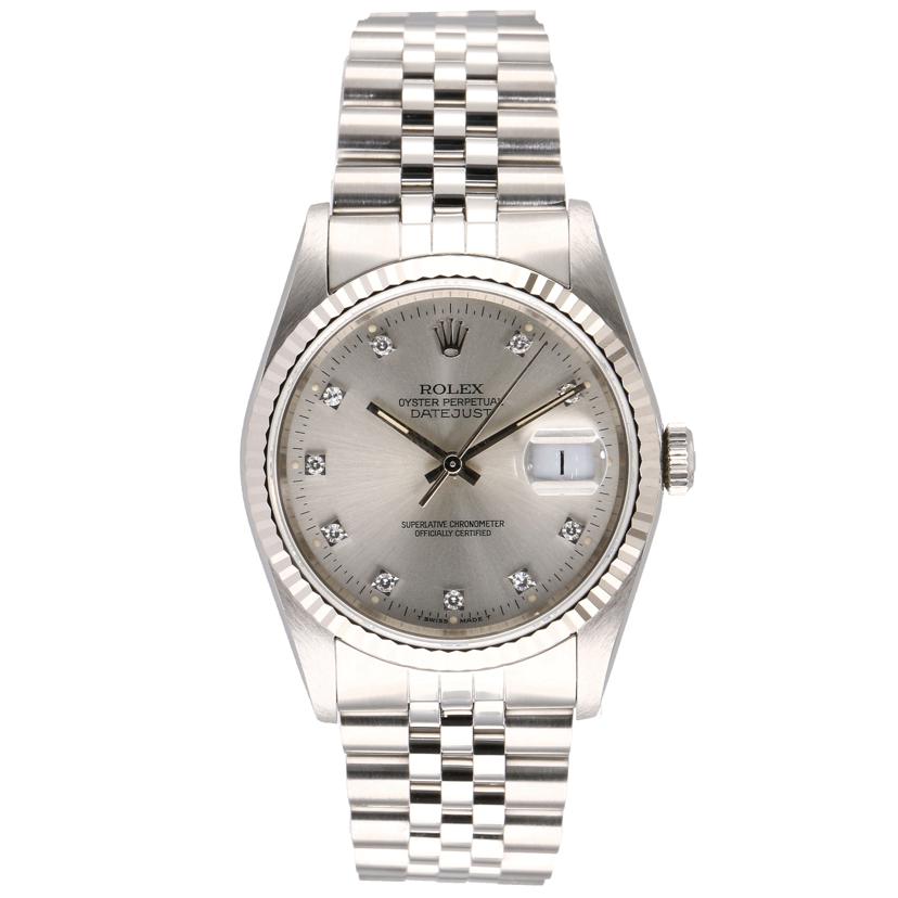 ROLEX ロレックス/デイトジャスト10Pダイヤ/シルバー/WGSS/16234G//E13**************/ABランク/75
