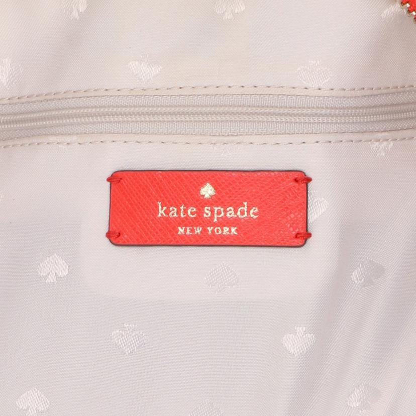 kate spade ケイトスペード/レザードームショルダー/レッド/WKR00645//Aランク/42
