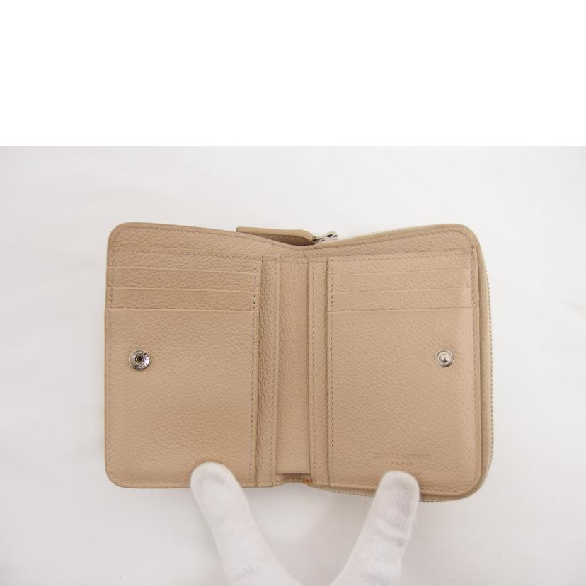 SAINT LAURENT サンローラン/レザーコンパクトウォレット/ベージュ/GUE414661//101*/Bランク/04