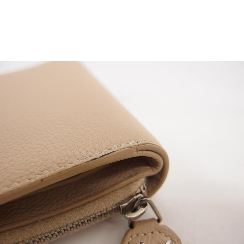 SAINT LAURENT サンローラン/レザーコンパクトウォレット/ベージュ/GUE414661//101*/Bランク/04