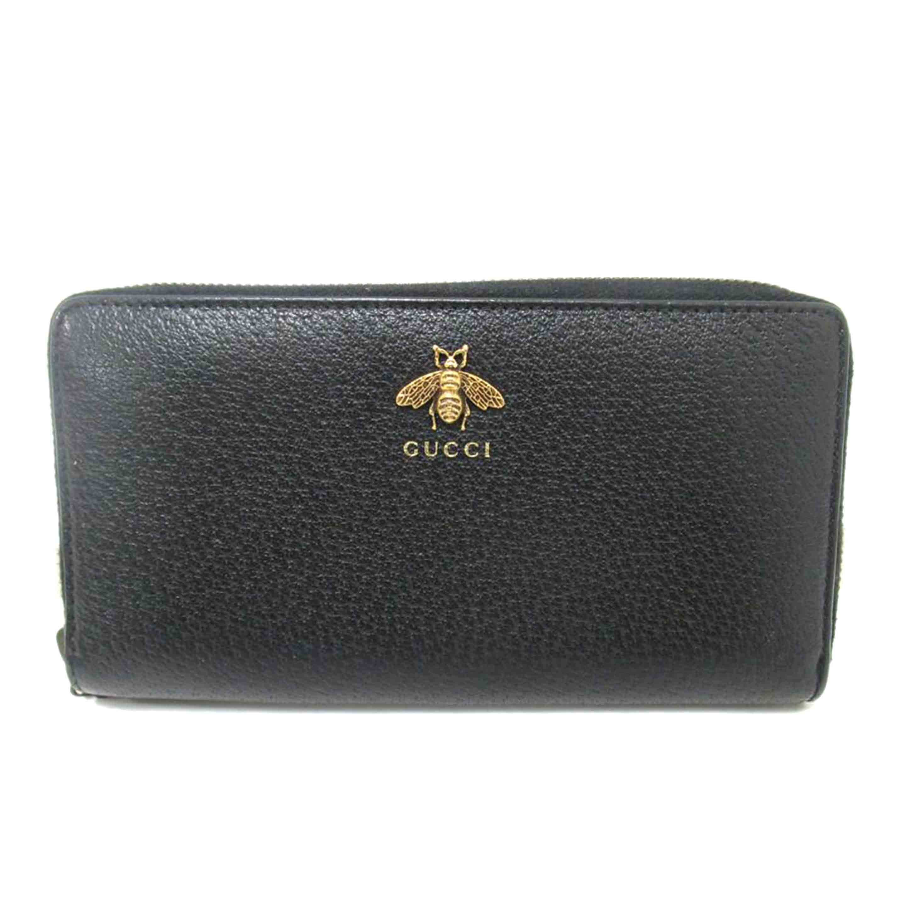 GUCCI/ラウンドファスナー長財布/523667//496***/ABランク/63