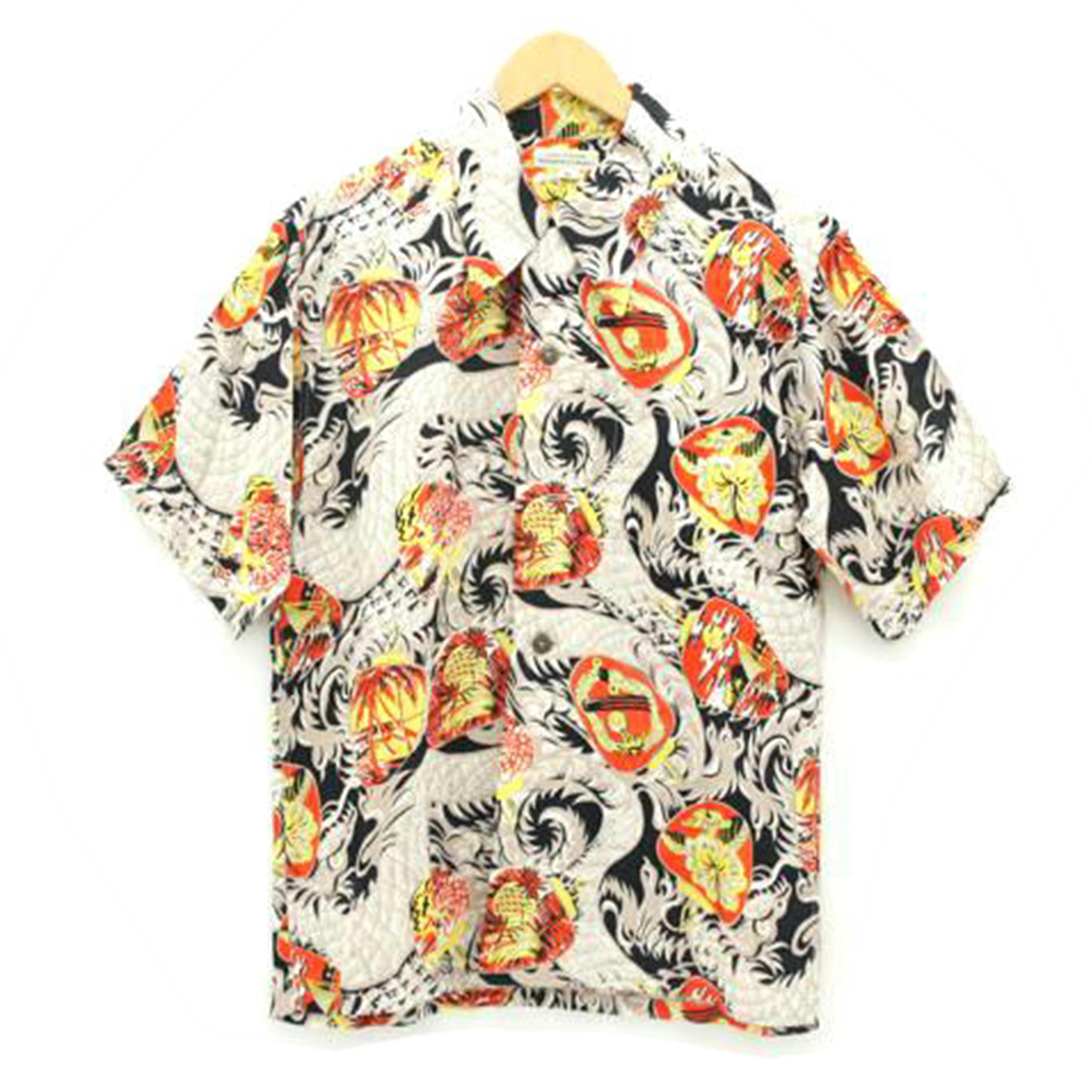 Warehouse (ウエアハウス) LAND OF ALOHA / HAWAIIAN SHIRT - FISH - / スラブコットン アロハシャツ フィッシュ size M / 魚柄