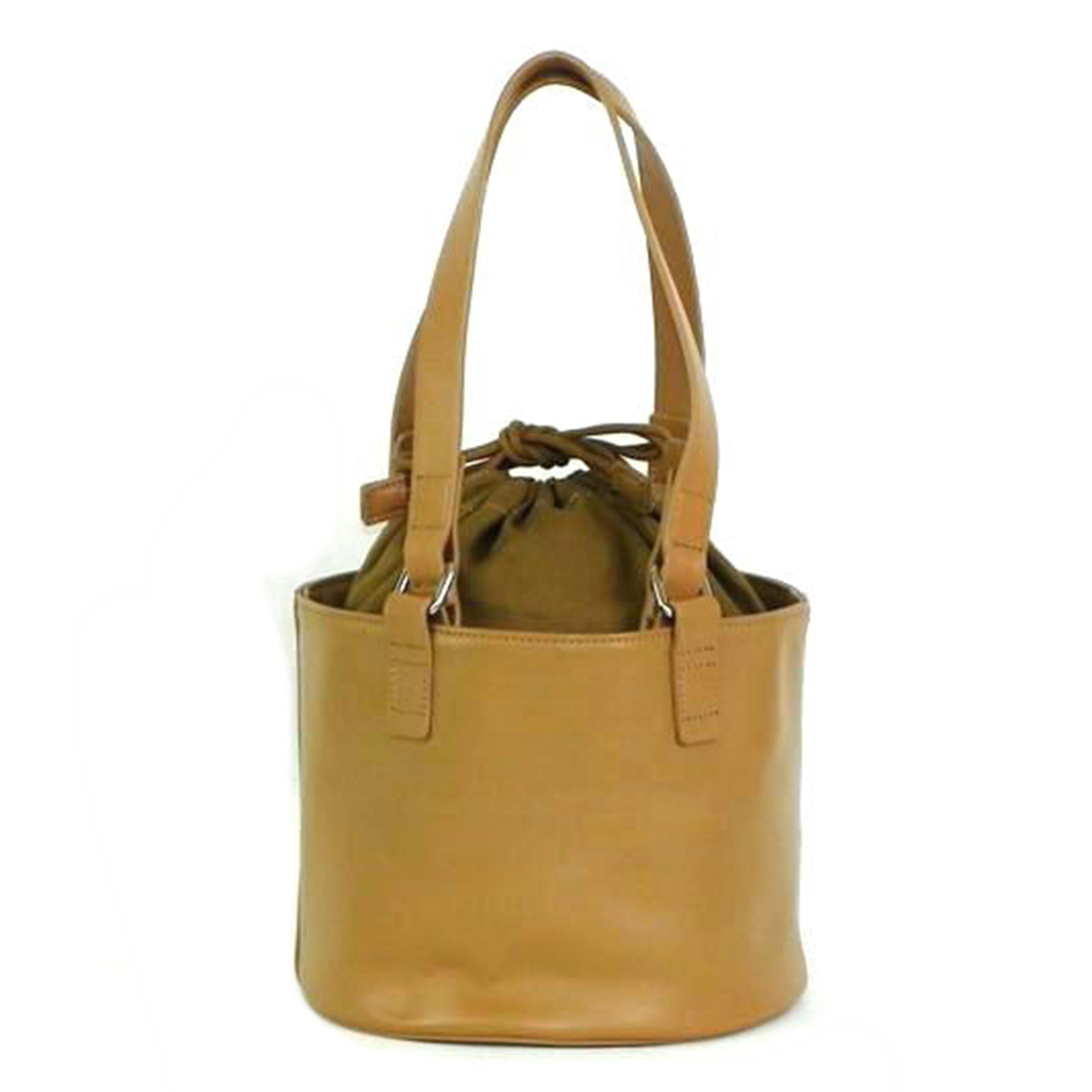 BacketBaggage バケットバゲージ/BacketBaggage/H&S レザーバスケット Small/キャメル//Aランク/81