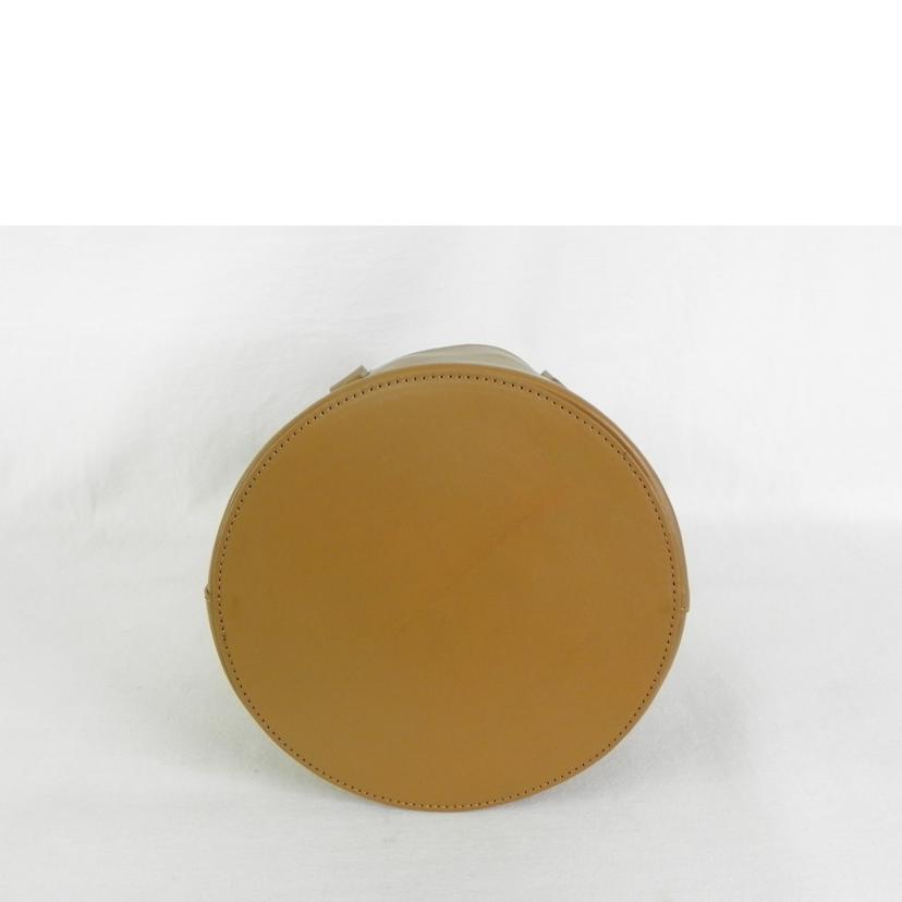 BacketBaggage バケットバゲージ/BacketBaggage/H&S レザーバスケット Small/キャメル//Aランク/81
