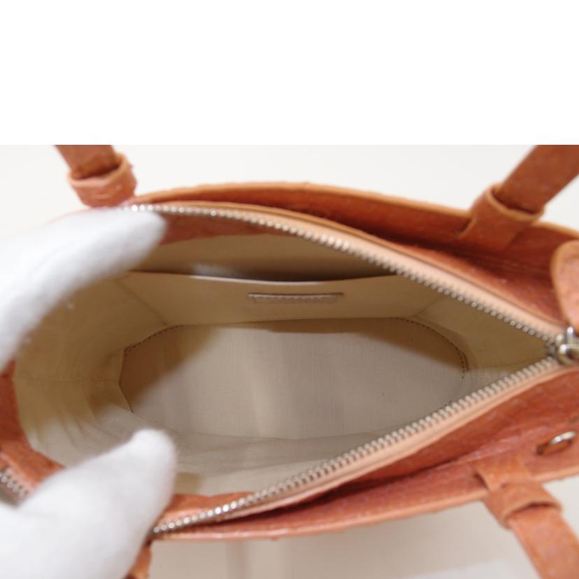 TODS トッズ/パイソン2wayトート/ピンク//Aランク/69