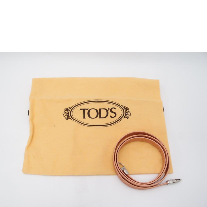 TODS トッズ/パイソン2wayトート/ピンク//Aランク/69