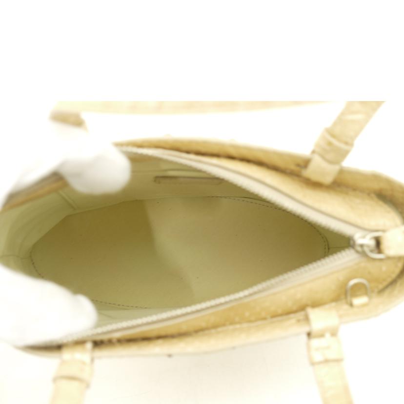 TODS/パイソン2wayトート/ベージュ//ABランク/69