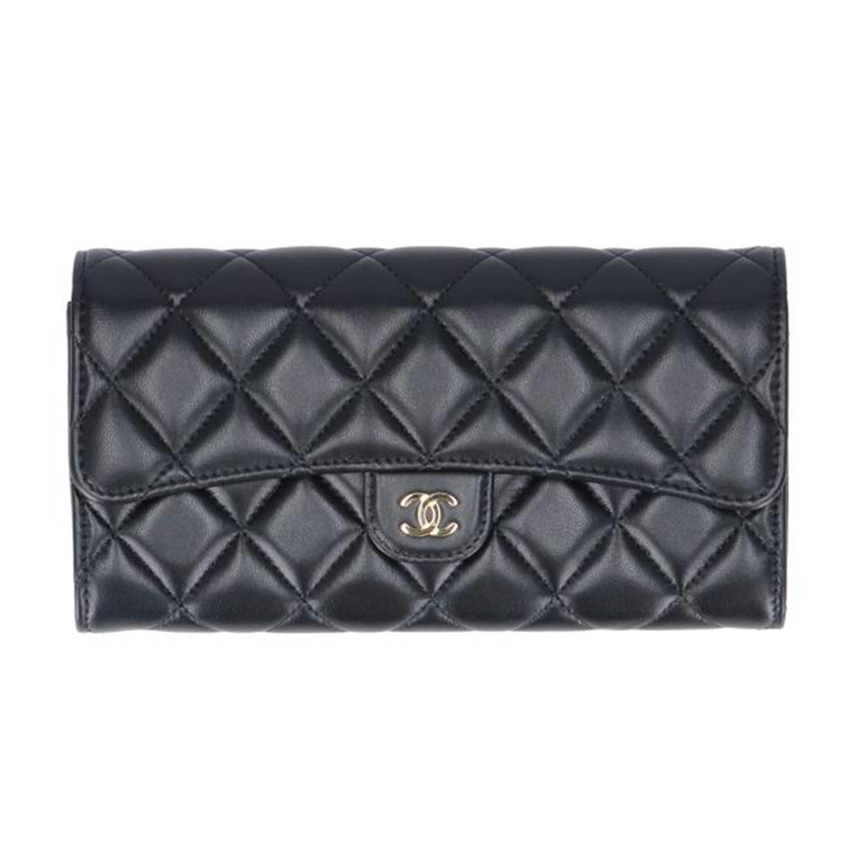 CHANEL シャネル/ラムスキン/クラシックロングフラップウォレット/AP0241//U7L*****/SAランク/91
