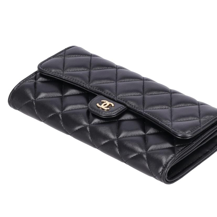 CHANEL シャネル/ラムスキン/クラシックロングフラップウォレット/AP0241//U7L*****/SAランク/91