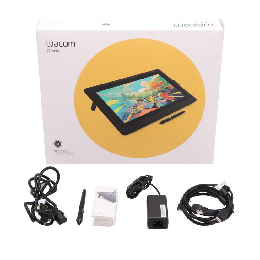 Wacom ワコム /液晶ペンタブレット/Cintiq 16/DTK1660K1D//1EQ00X1007134/Bランク/05
