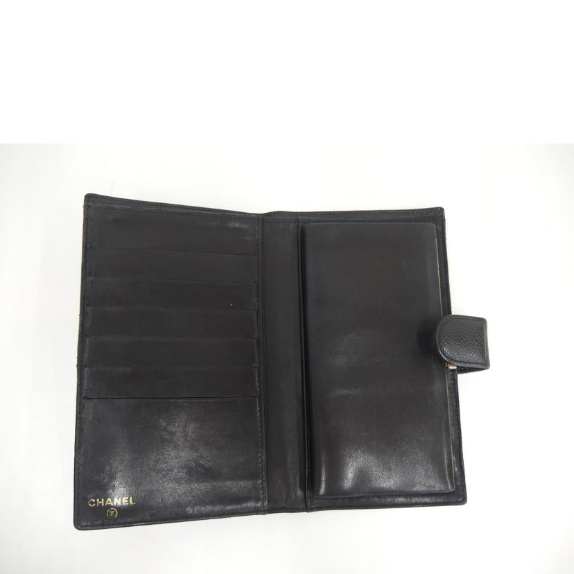 CHANEL シャネル/ココマークキャビアスキン折財布//102*****/Bランク/82