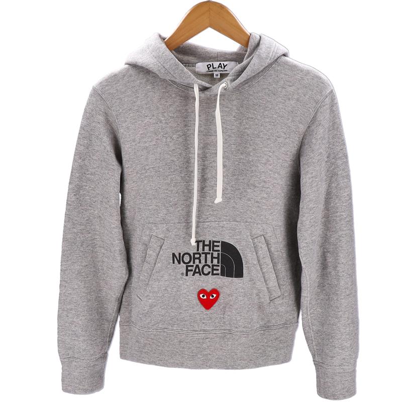 PLAY COMME des GARCONS x THE NORTH FACE コムデギャルソンxノースフェイス/ギャルソンxノースフェイスコラボパーカー GRY/AE-T203//ABランク/85