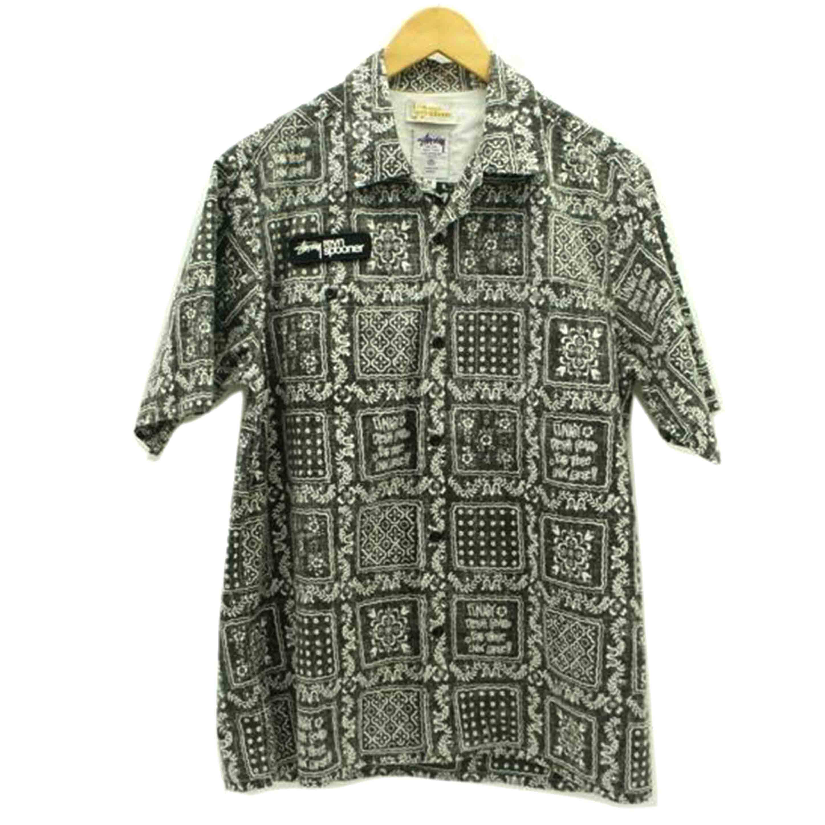 STUSSY×reyn spooner ステューシー×レインスプーナー/バンダナ柄プリント アロハシャツ//Aランク/09