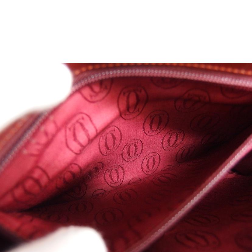 Cartier カルティエ/マストライン/クラッチバッグ/ボルドー/ヴィンテージ//Aランク/04