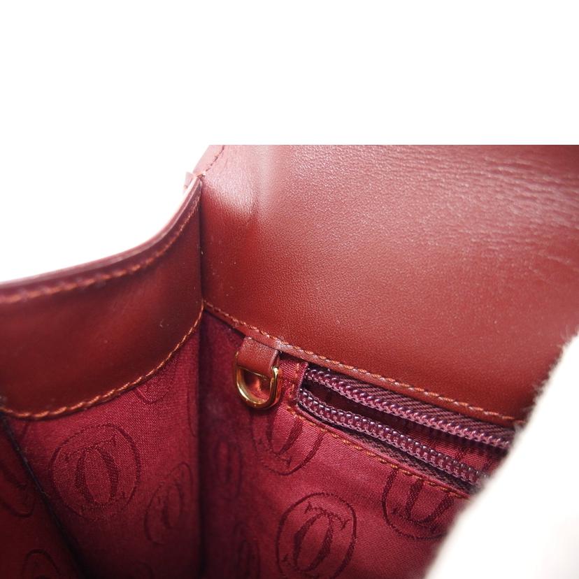 Cartier カルティエ/マストライン/クラッチバッグ/ボルドー/ヴィンテージ//Aランク/04
