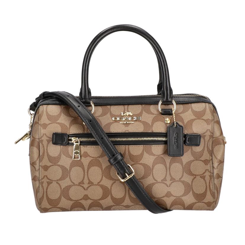 COACH コーチ/ローアンサッチェルシグネチャーキャンバス/F83607//K19**/Aランク/09