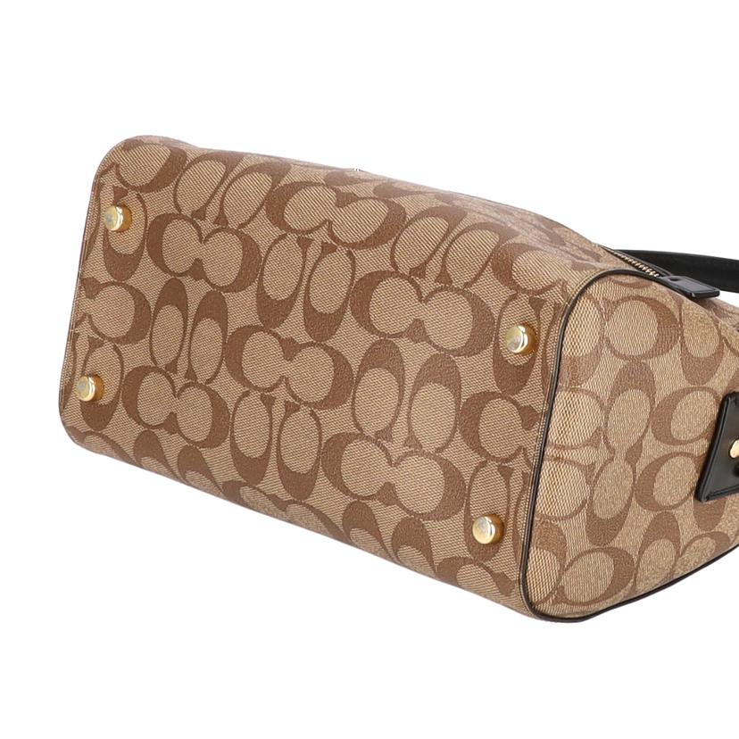 COACH コーチ/ローアンサッチェルシグネチャーキャンバス/F83607//K19**/Aランク/09
