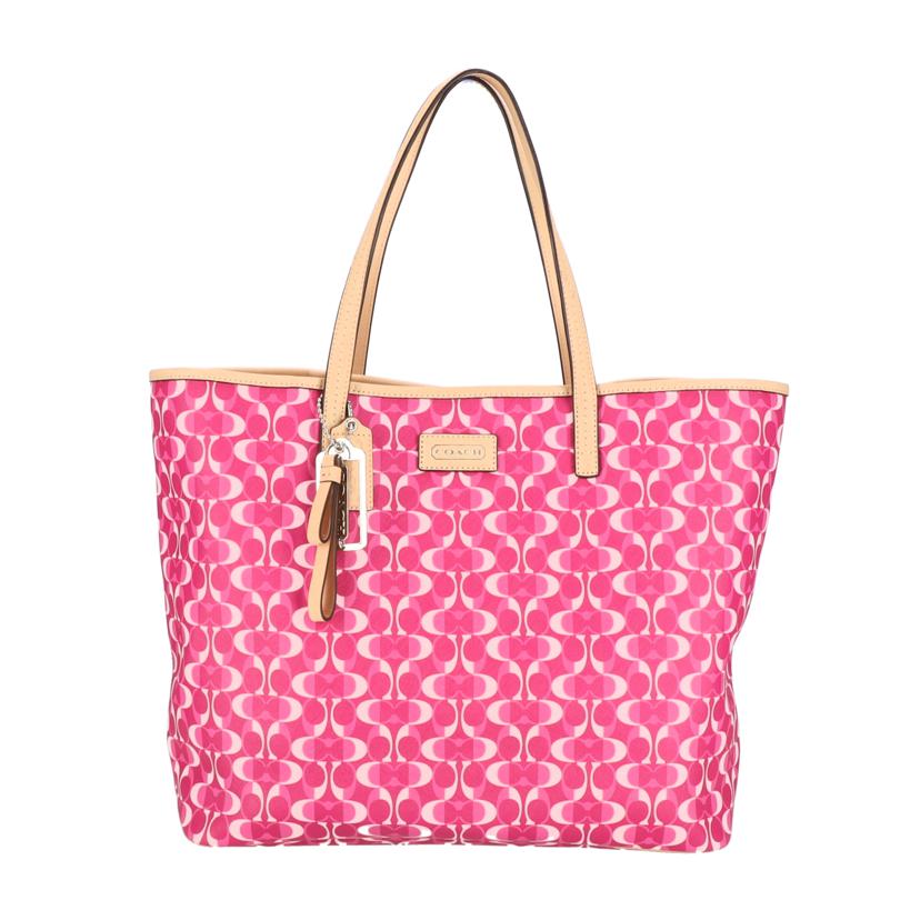 COACH コーチ/シグネチャーパーカーメトロドリームトートバッグ/F25637//G13**/Aランク/09