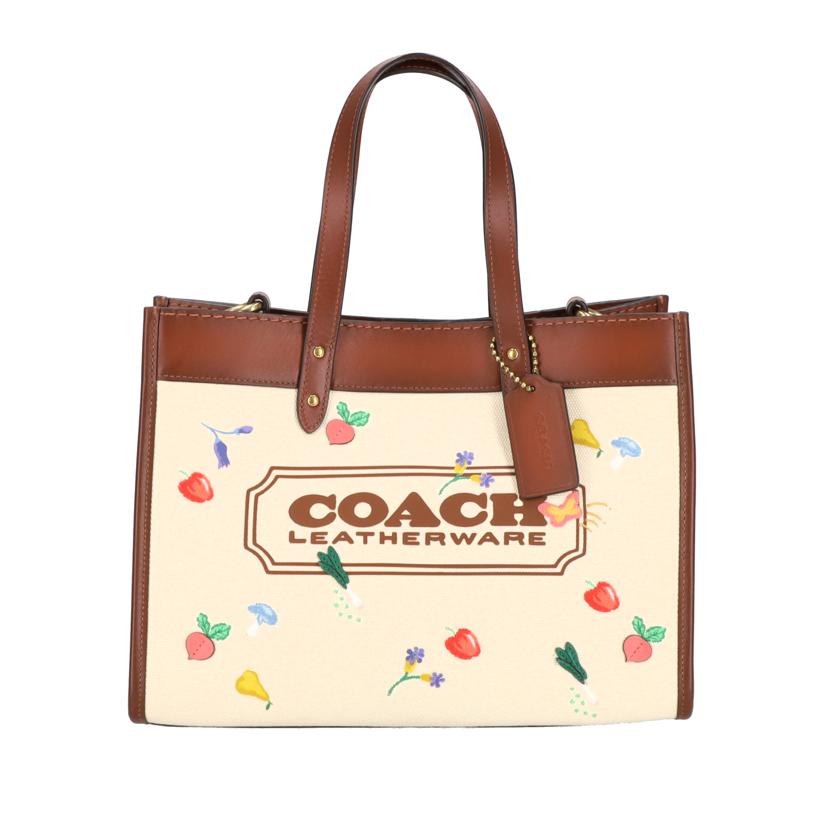 COACH コーチ/フィールドトート30ウィズガーデンエンブロイダリーコーチバッジ/C2773//A21**/Aランク/09