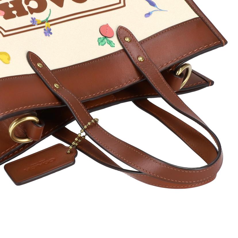 COACH コーチ/フィールドトート30ウィズガーデンエンブロイダリーコーチバッジ/C2773//A21**/Aランク/09