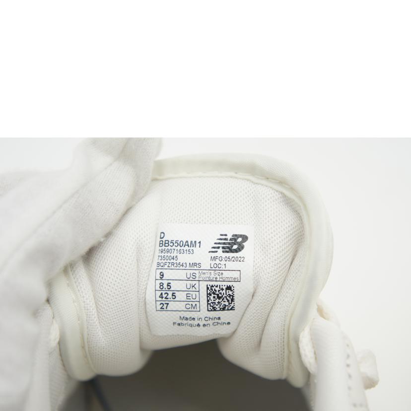 NB ニューバランス/エメレオンドレ×550/ホワイト/BB550AM1//サイズ:27cm/Aランク/75