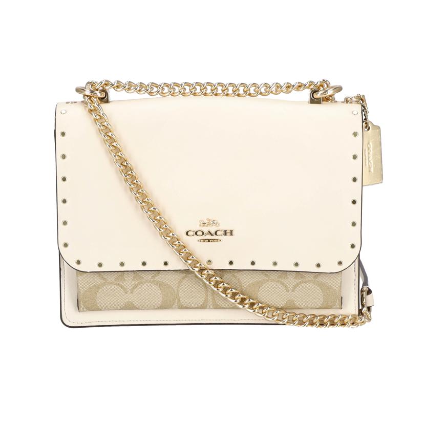 COACH コーチ/クレアクロスボディシグネチャーキャンバスウィズリベット/90400//L21**/Aランク/09