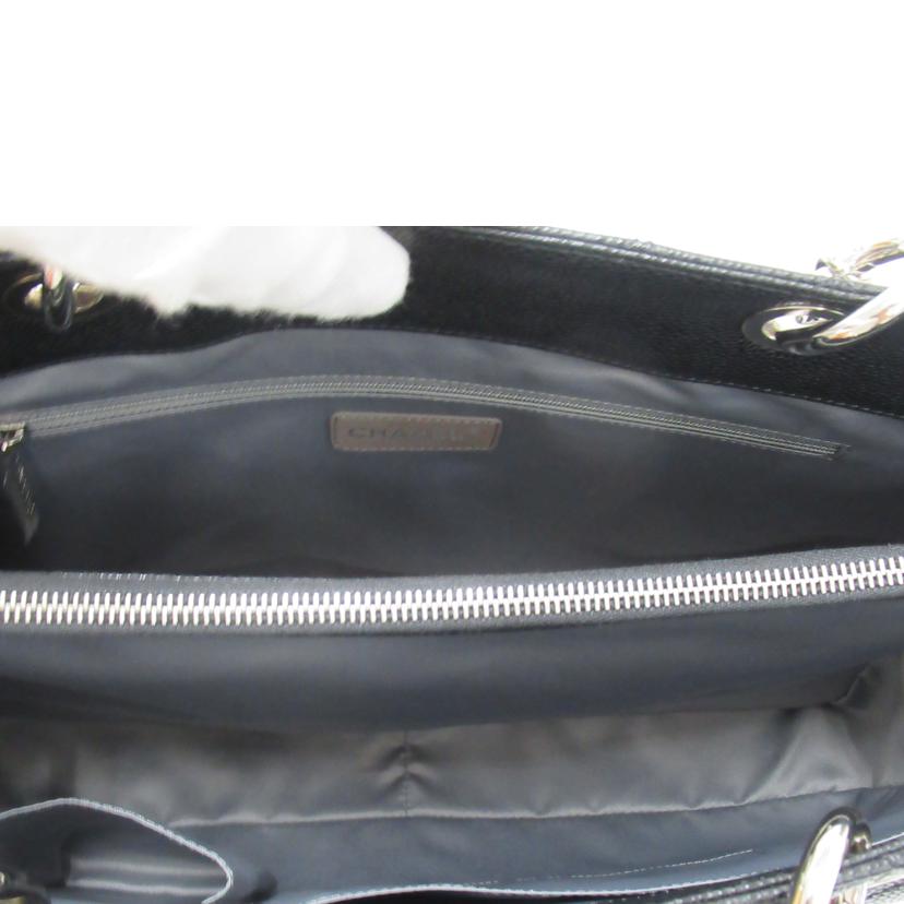 CHANEL/GSTトートバッグ/マトラッセ・キャビアスキン//157*****/Aランク/63