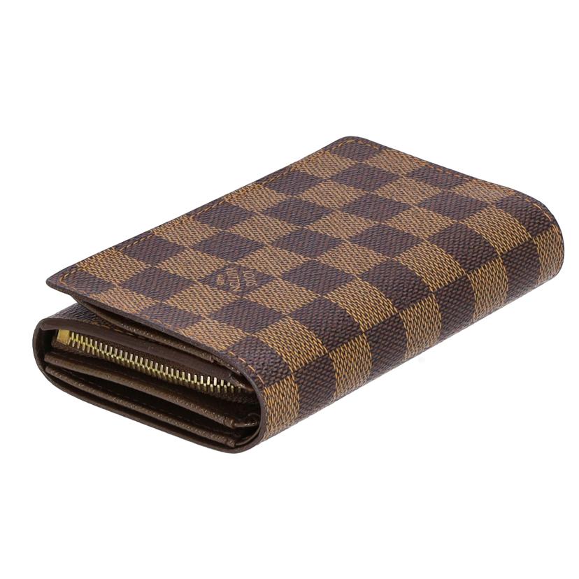 LOUIS VUITTON ルイ・ヴィトン/ポルトフォイユ・トレゾール/ダミエ/エベヌ/N61736//CA0***/Aランク/09
