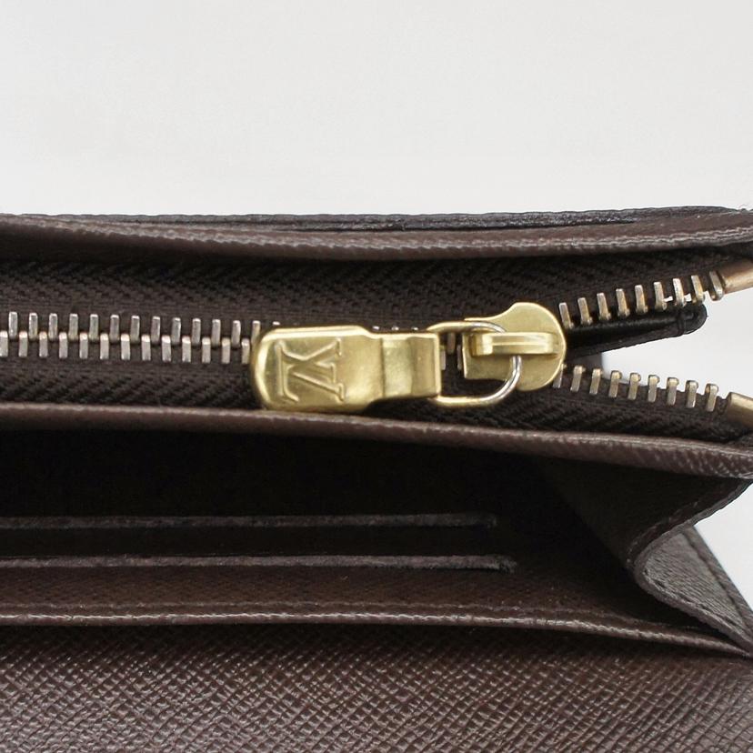 LOUIS VUITTON ルイ・ヴィトン/ポルトフォイユ・トレゾール/ダミエ/エベヌ/N61736//CA0***/Aランク/09