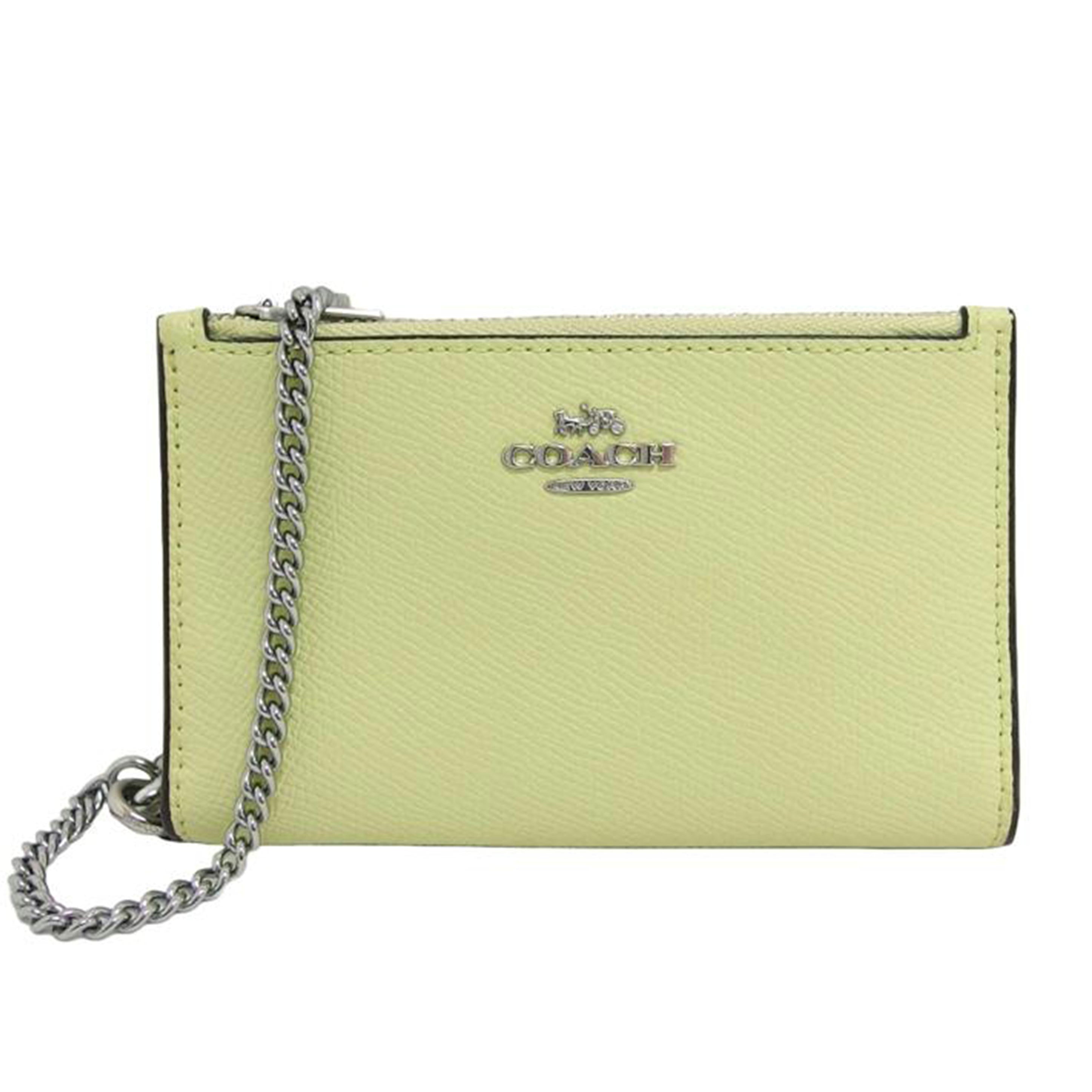 COACH コーチ/ジップチェーンカードケース/二つ折り財布/ライトグリーン/C2644//B21**/ABランク/04