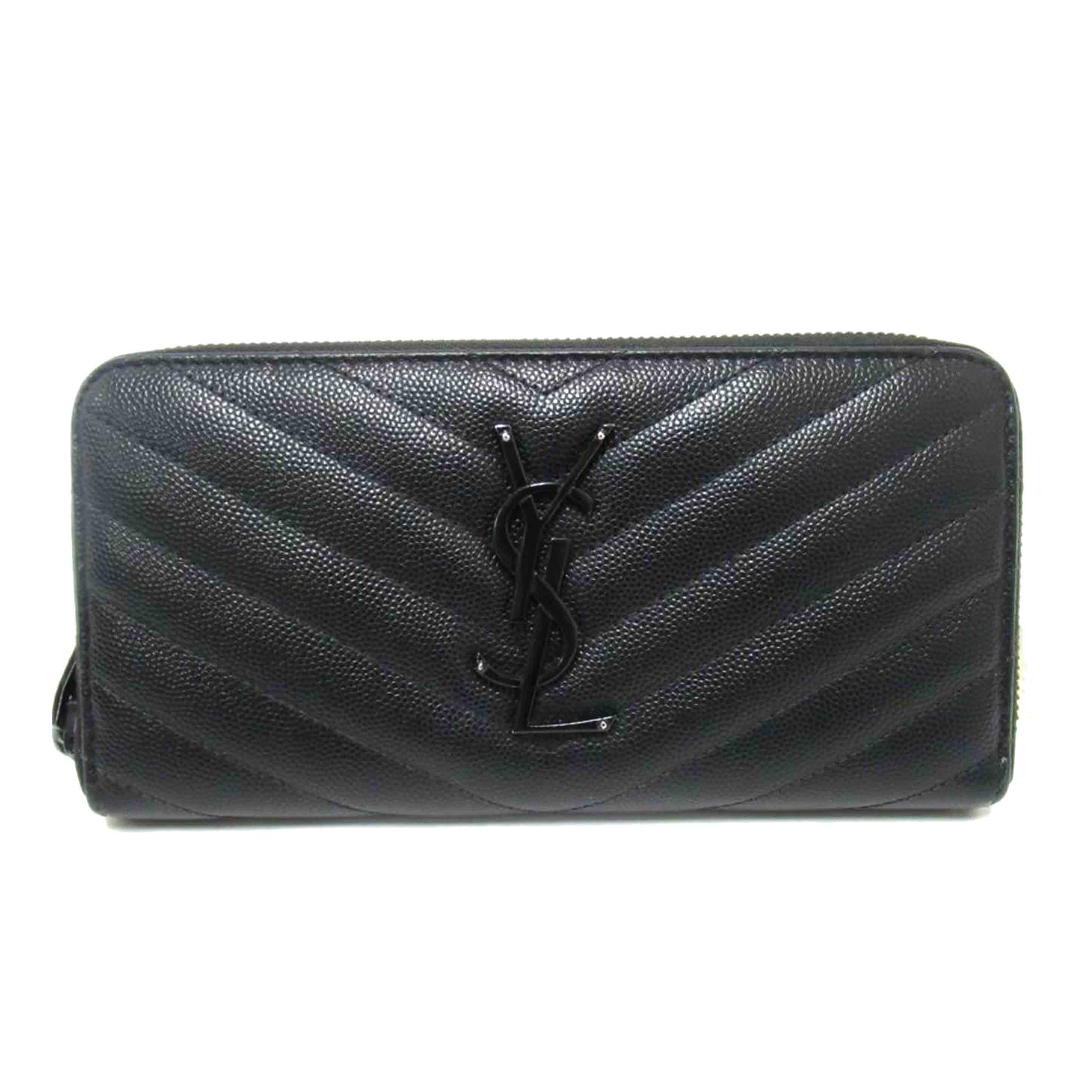 SAINT LAUREN/ ラウンド長財布 /358094//ABランク/63