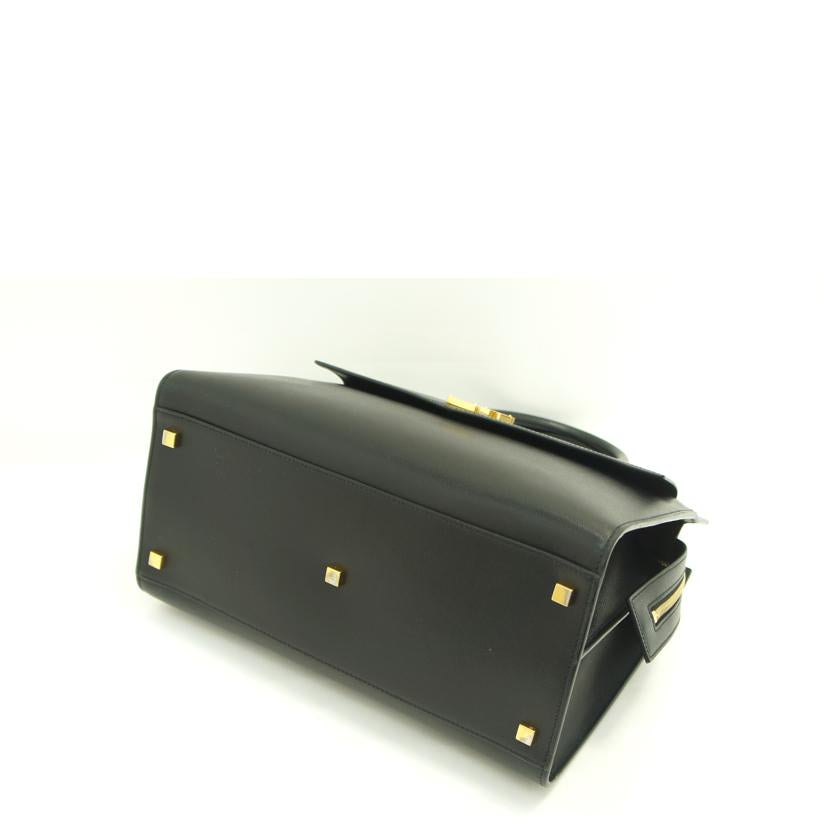 SANT LAURENT サンローラン/グレインアップタウンミディアム2WAYトート/ブラック/557653//Aランク/75