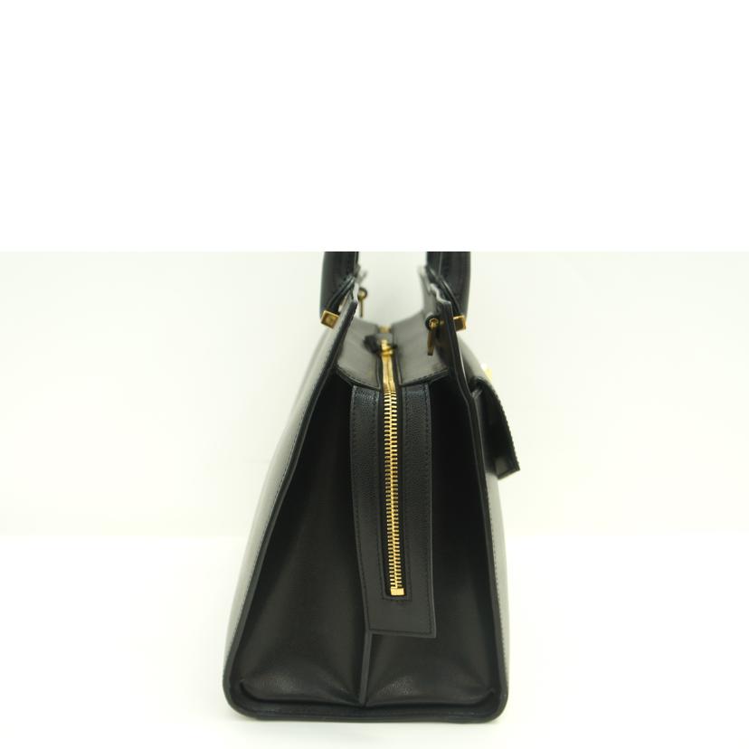 SANT LAURENT サンローラン/グレインアップタウンミディアム2WAYトート/ブラック/557653//Aランク/75