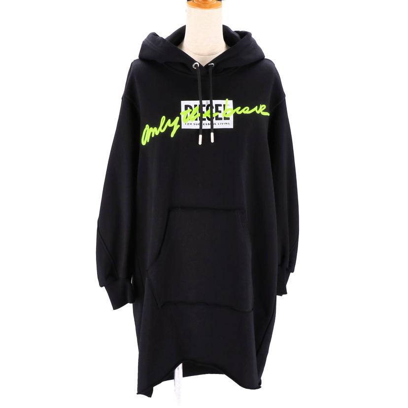 DIESEL デイーゼル/長袖フード付きワンピース/BK//ABランク/94