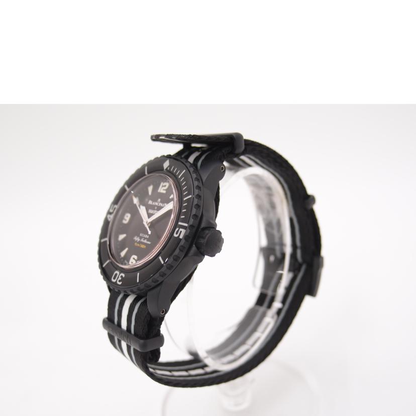 BLANCPAIN×swatch ブランパン×オメガ/スクーバ・フィフティファゾムス/オーシャンオブストーム/自動巻き/SO35B400//Aランク/69