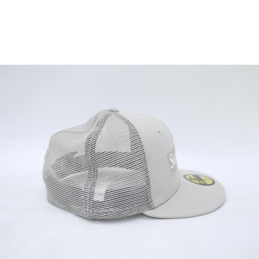 Supreme シュプリーム/×NEWERAメッシュキャップ/ベージュ//Aランク/69