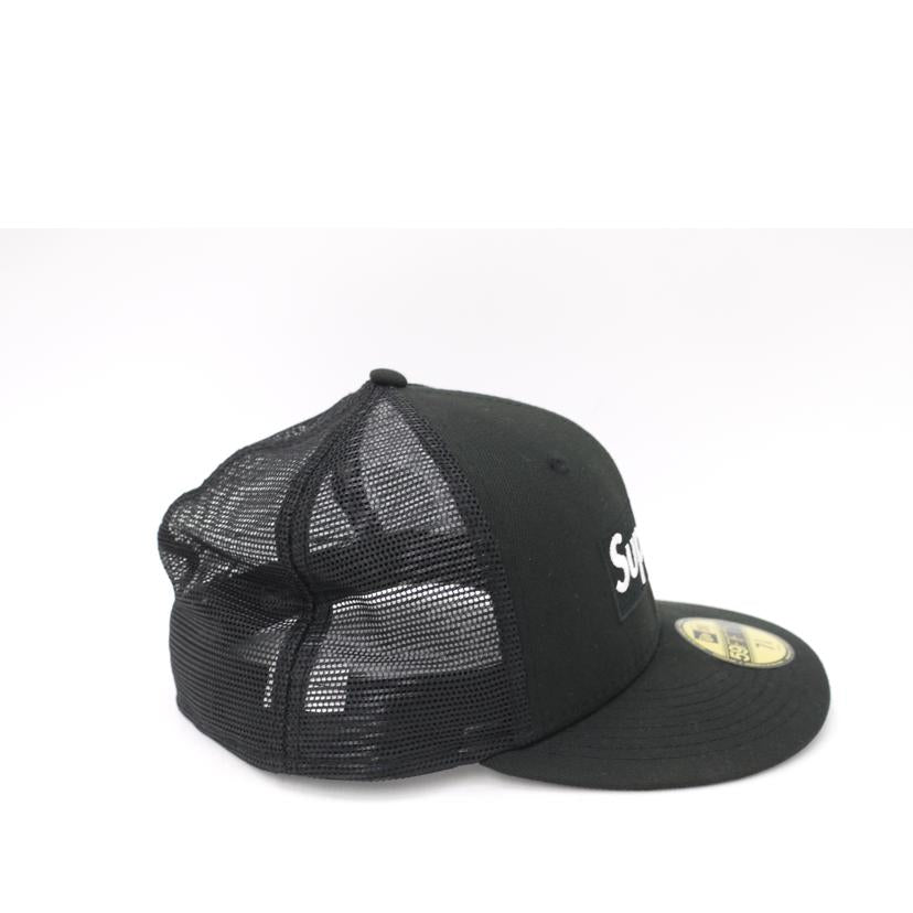 Supreme シュプリーム/×NEWERAメッシュキャップBK//ABランク/69