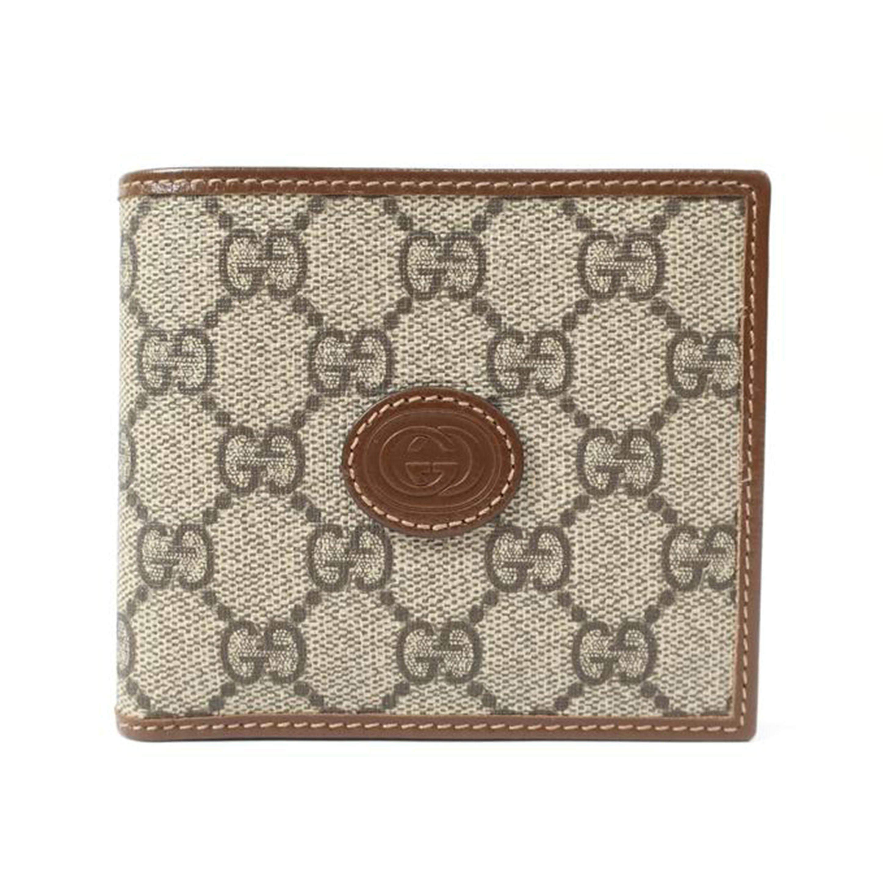 GUCCI グッチ/GG 二つ折り財布 ブラウン/673000//Aランク/65