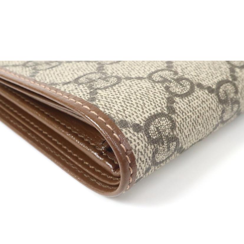 GUCCI グッチ/GG 二つ折り財布 ブラウン/673000//Aランク/65