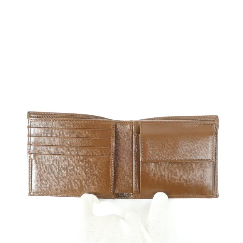 GUCCI グッチ/GG 二つ折り財布 ブラウン/673000//Aランク/65