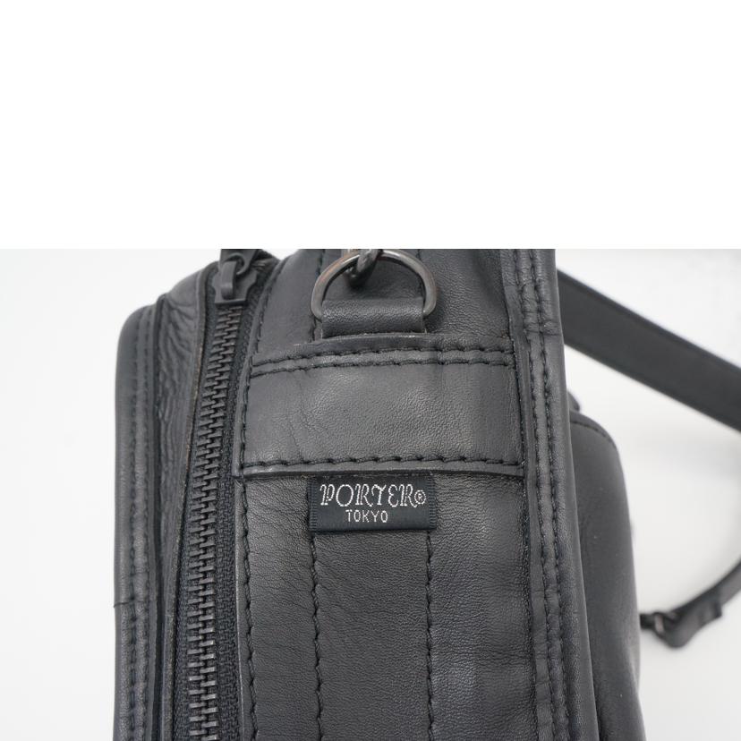 PORTER ポーター/レザー2Wayショルダー バロン 黒//ABランク/42