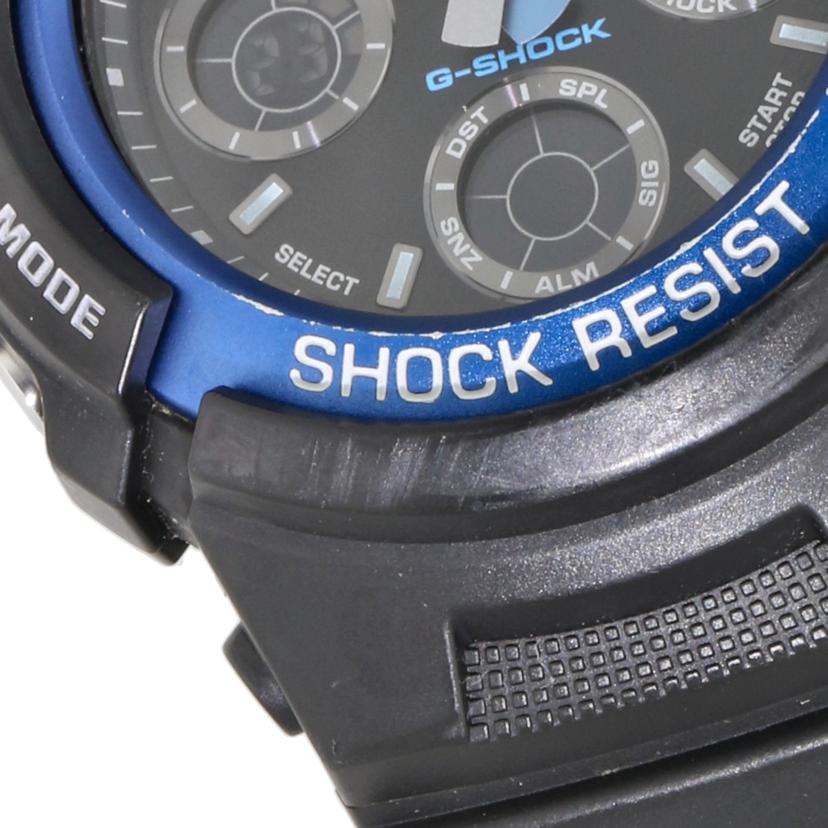 CASIO カシオ/G-SHOCK/ アナデジ/ ブラック×ブルー/AW-591//477*/Bランク/70