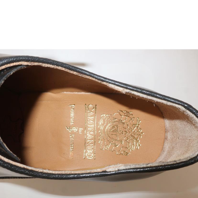 CAMINAND×JOUNAL STANDARD カミナンド×ジャーナルスタンダード/ビジネスシューズ プレーントゥ 外羽 サイズ7 ブラック/1557//Aランク/65