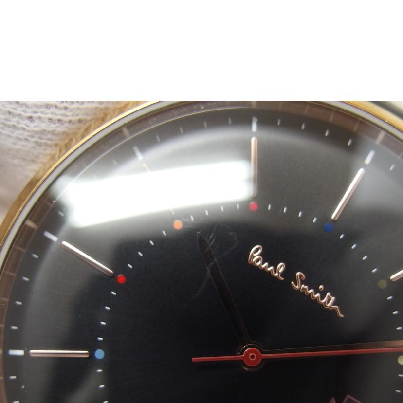 Paul Smith ポールスミス/ブラック文字盤/デイトウォッチ/クォーツ/P10081//110***/ABランク/04