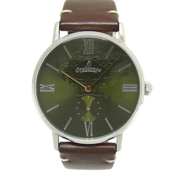 Orobianco オロビアンコ/シンパティコ/グリーン文字盤スモールセコンド/クォーツ/OR0071-11//Aランク/04